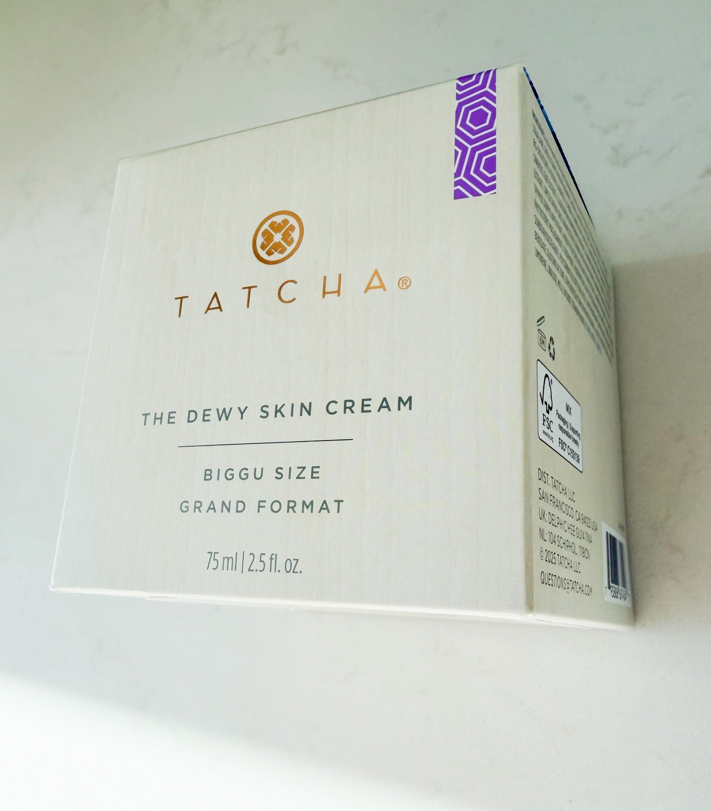 TATCHA The Dewy Skin Cream Biggu Size (75 mL /2.5 oz), Brand-New-In-Box & Sealed