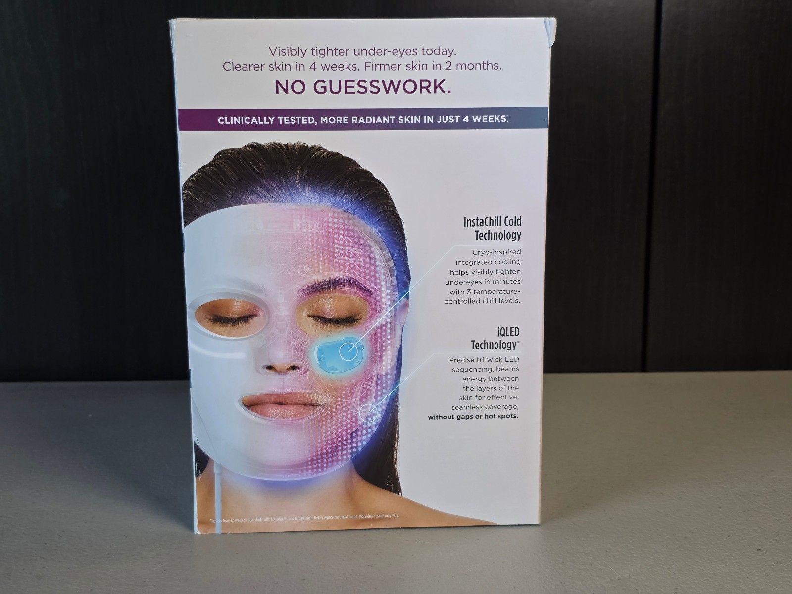 Shark CryoGlow Rechargable LED Under-Eye Cooling Anti-Aging Red Light Face Mask!
