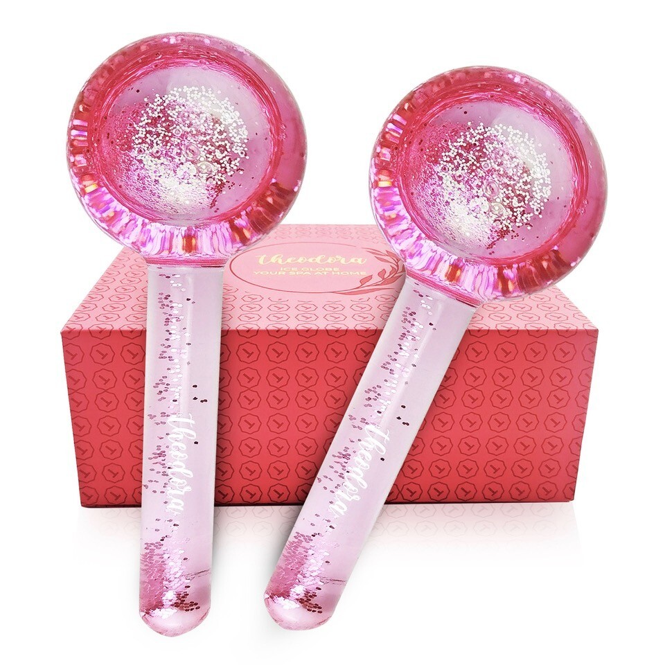 Theodora Ice Globes for Facials, Freezer Safe and Highly Effective Facial Globes