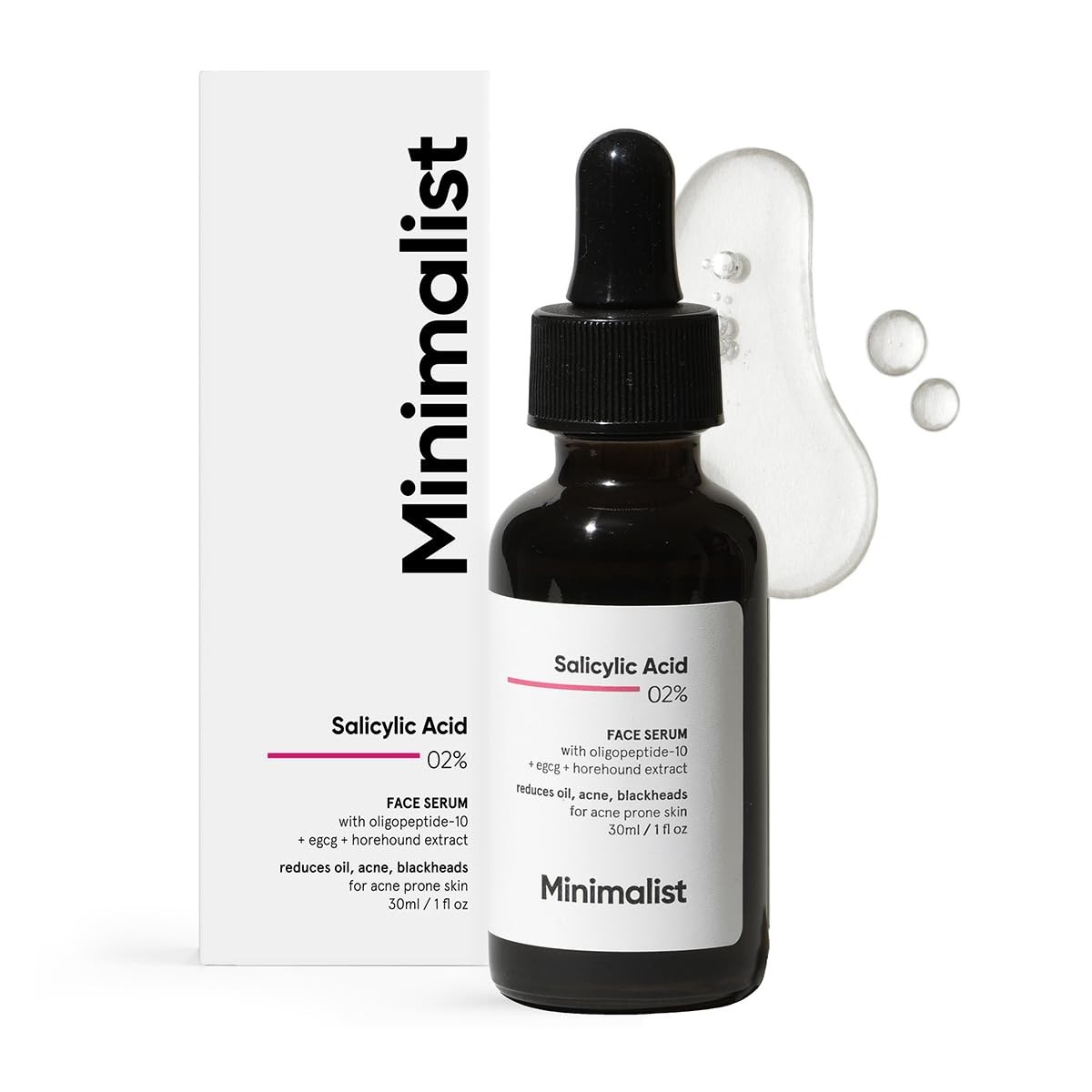 TWO (2) Minimalist Salicylic Acid 2% Serum For Acne, Blackhead & Open Pores NEW
