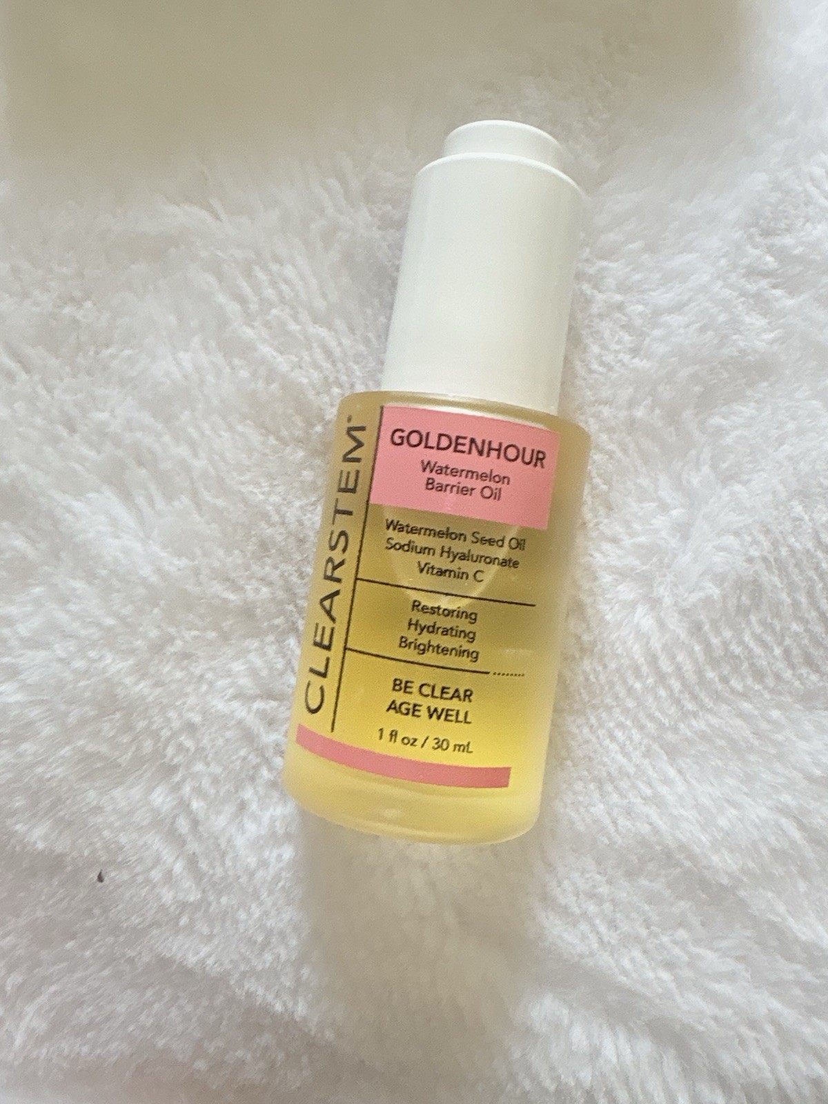 2- Clearstem Goldenhour Watermelon Barrier Oil 1 fl oz New in Worn Box Exp. 3-28