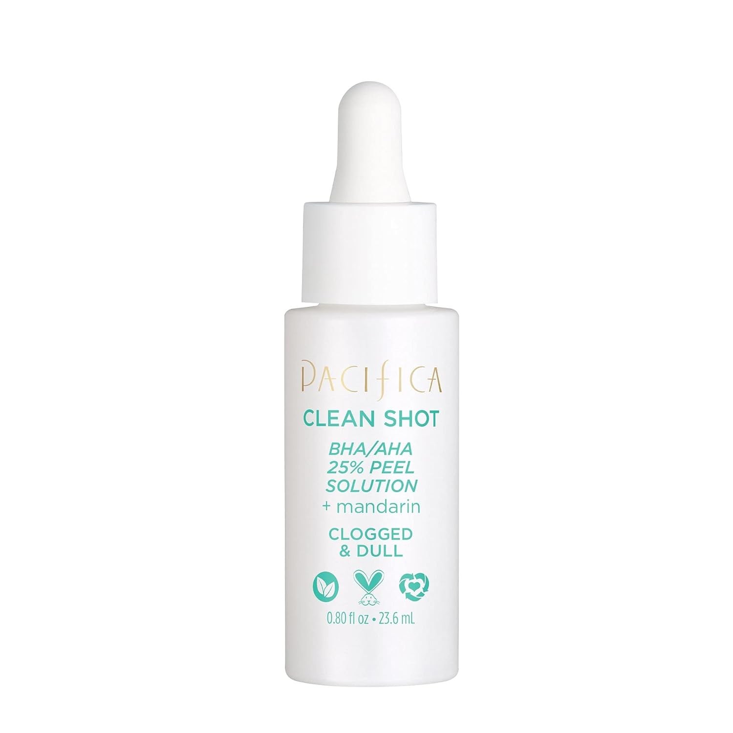 Glycolic Acid Salicylic Acid Peel Serum 25% AHA BHA Exfoliant 0.8 Fl Oz