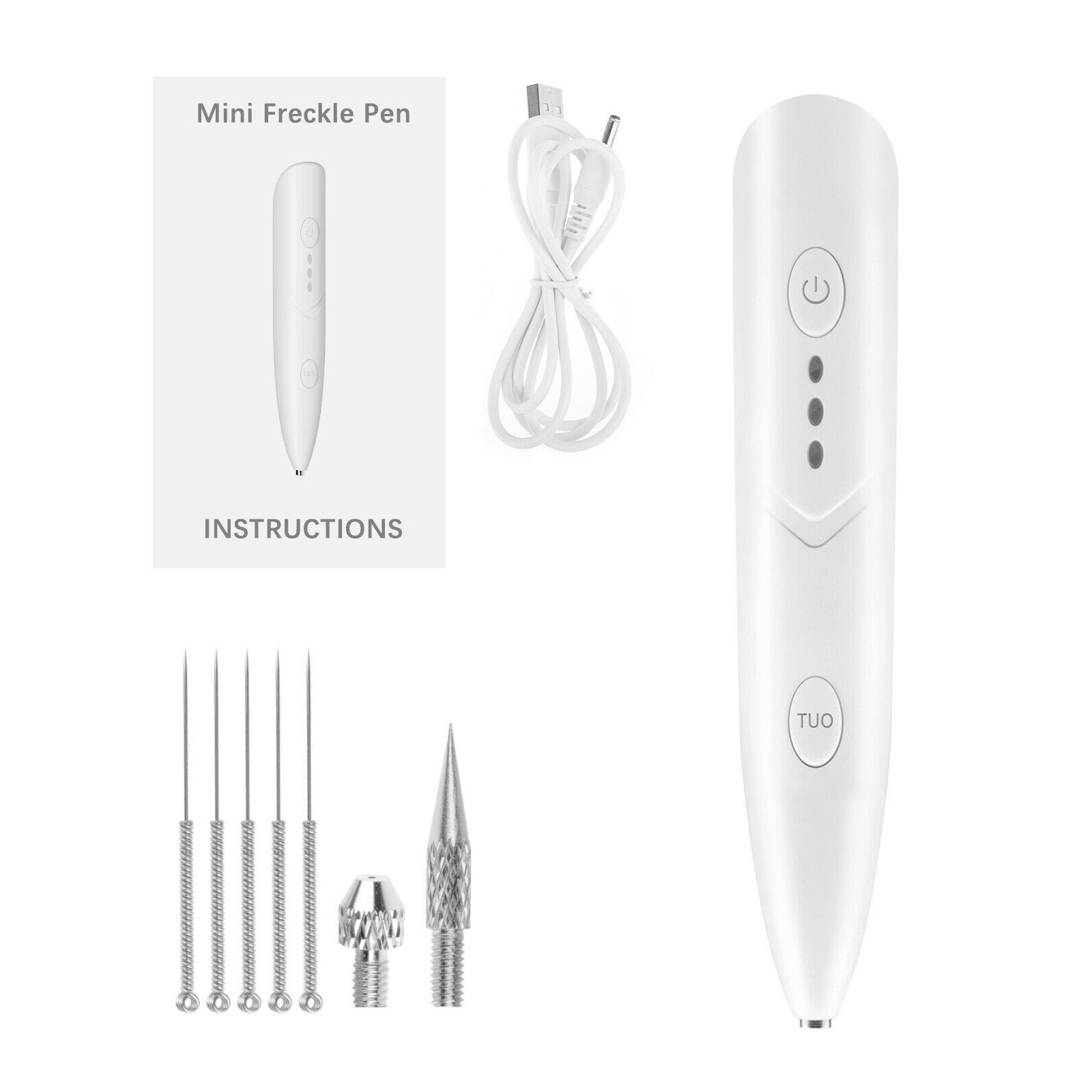 1Pc USB Laser Pen Mole Removal Age Spot Remover Skin Wart Tattoo Tool b