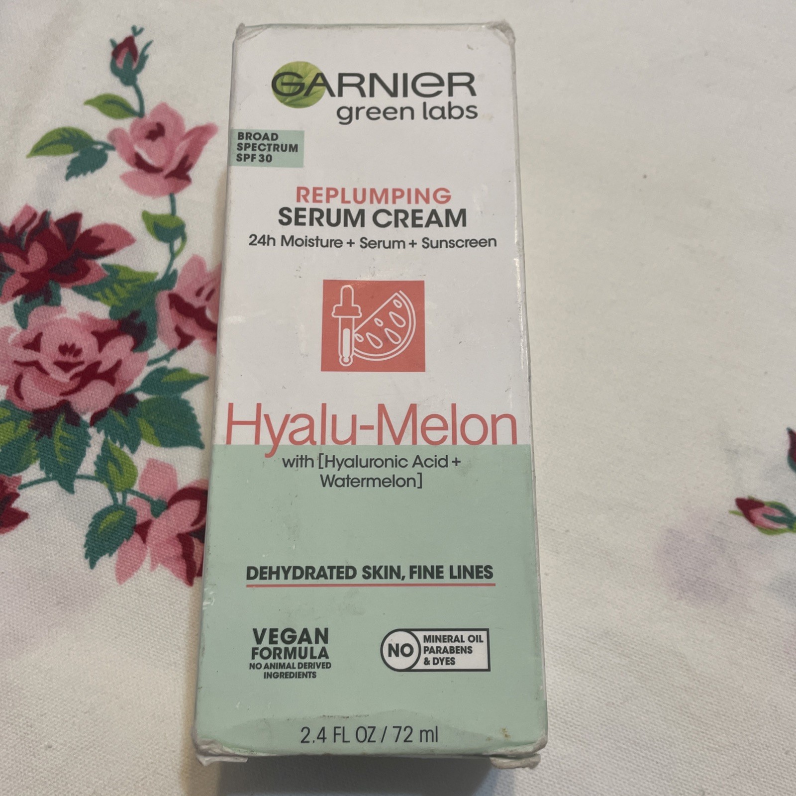 Garnier Green Labs HyaluMelon 3In1 Replumping Serum SPF30 RETIRED Dated Sse