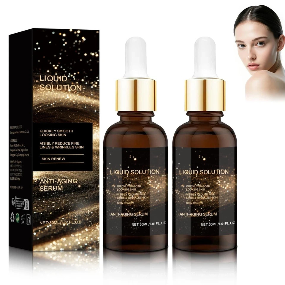 2 PCS Olavita Liquid Solution Anti Aging Serum, Intensely Firms Skin Antiaging..
