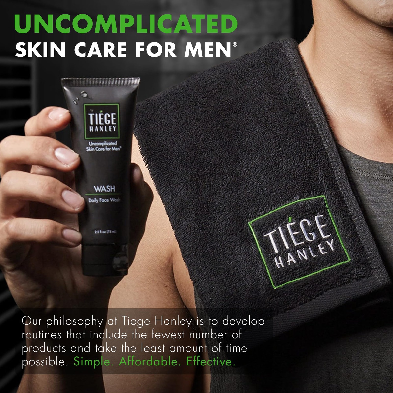 Tiege Hanley Men’s Skin Care Set Revitalization Routine System Level 4 – Face