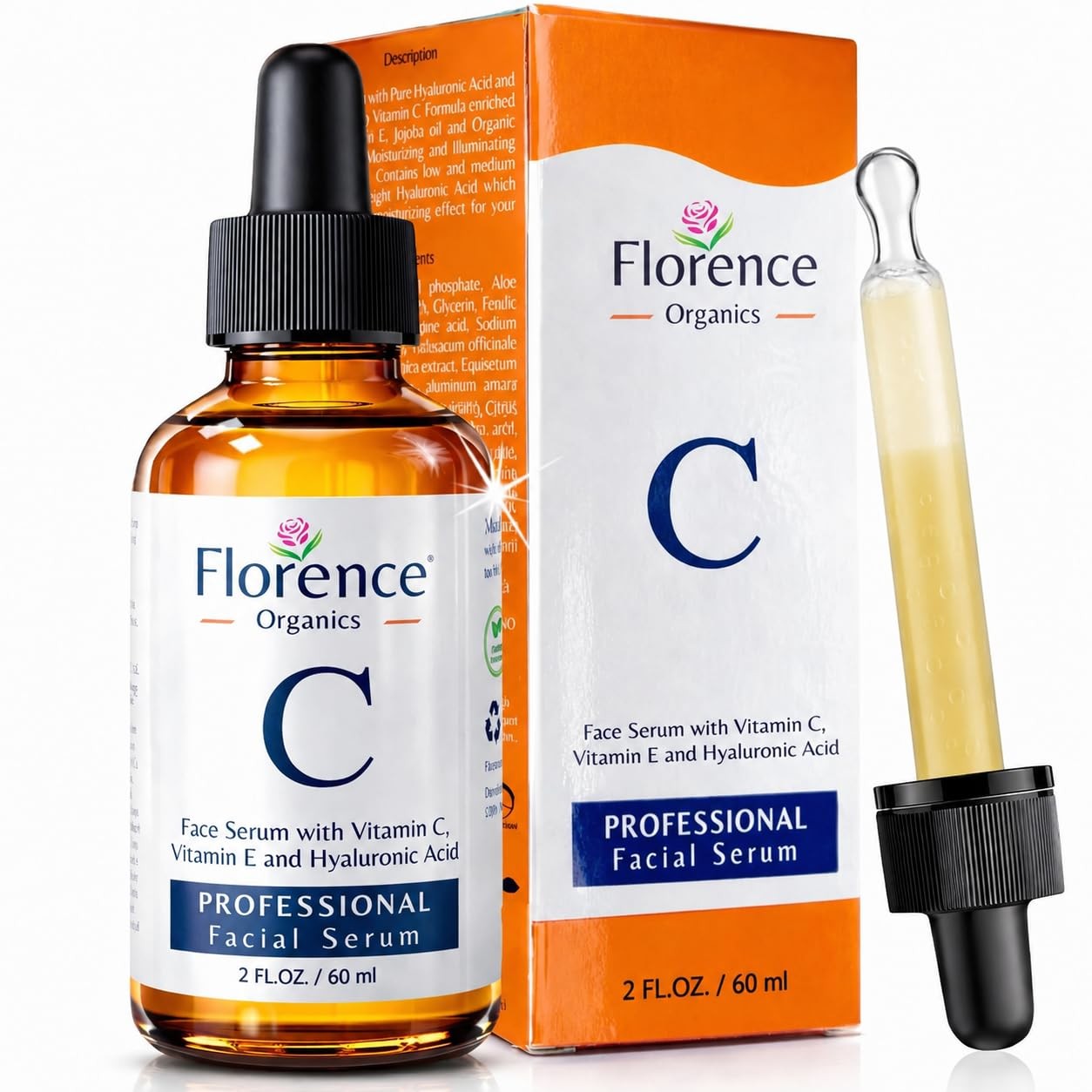 Vitamin C Serum For Face – Anti Aging 2 Fl Oz (Pack of 1), Gold. Brightening