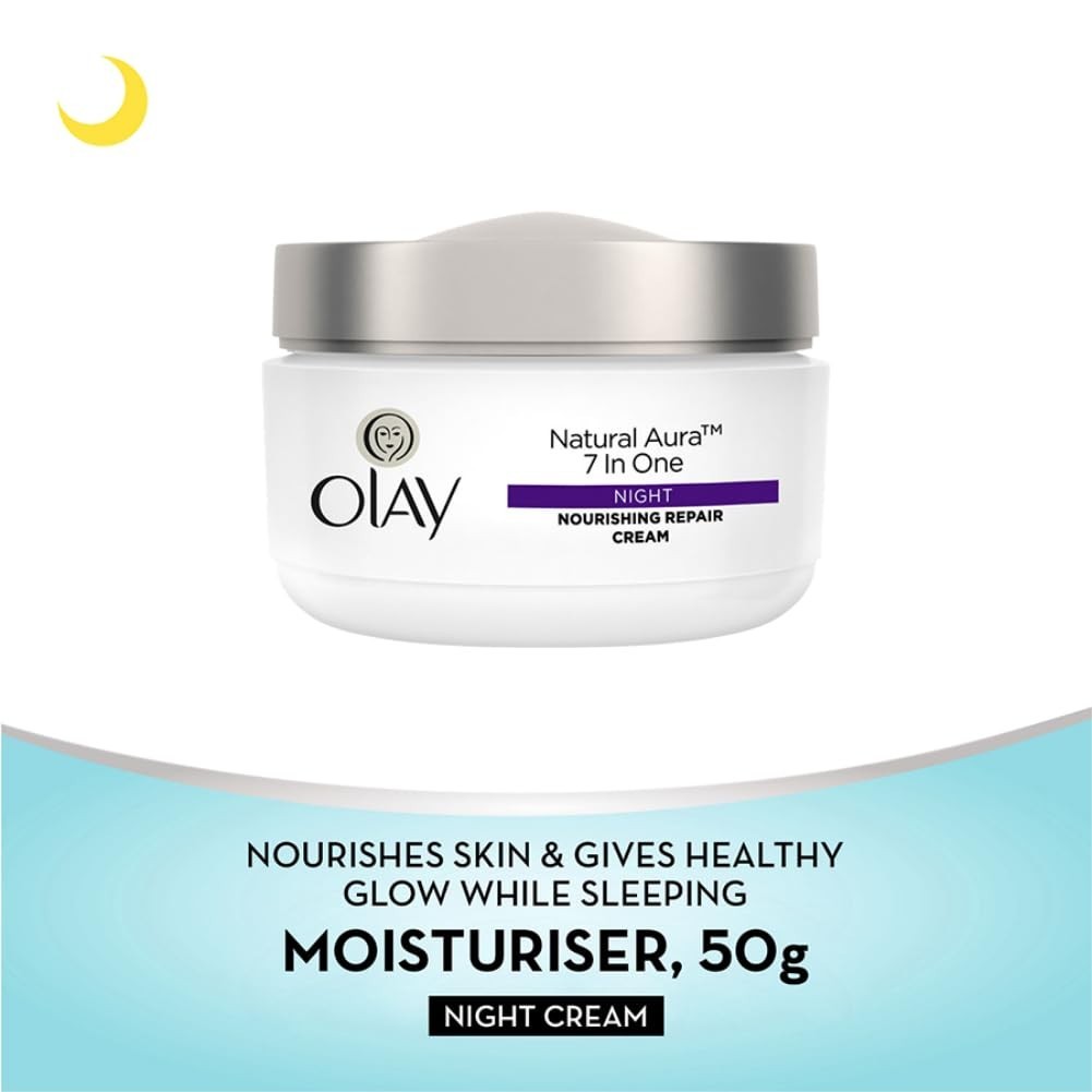 Olay Natural Aura Night Cream 50g Niacinamide Vitamin E Healthy Glow Skin Care