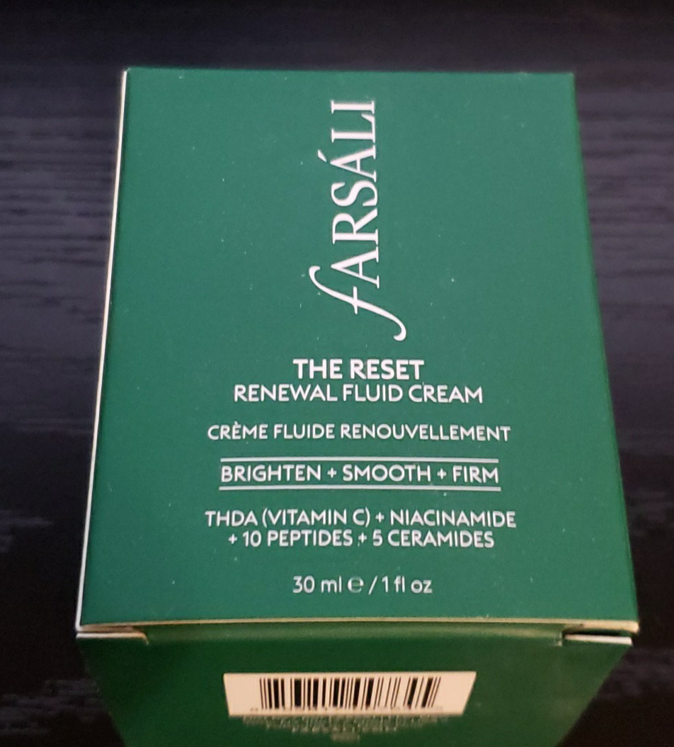 Farsali THE RESET Renewal Fluid Cream ~ Brighten, Smooth + Firm ~ 1 fl oz/30ml
