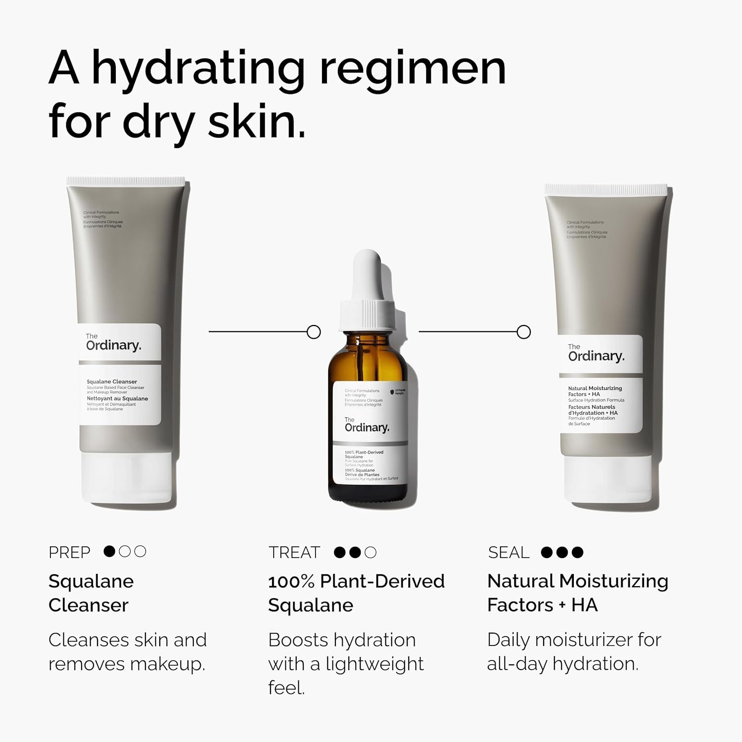 The Ordinary 100% Plant-Derived Squalane for Skin and Hair, 1 oz
