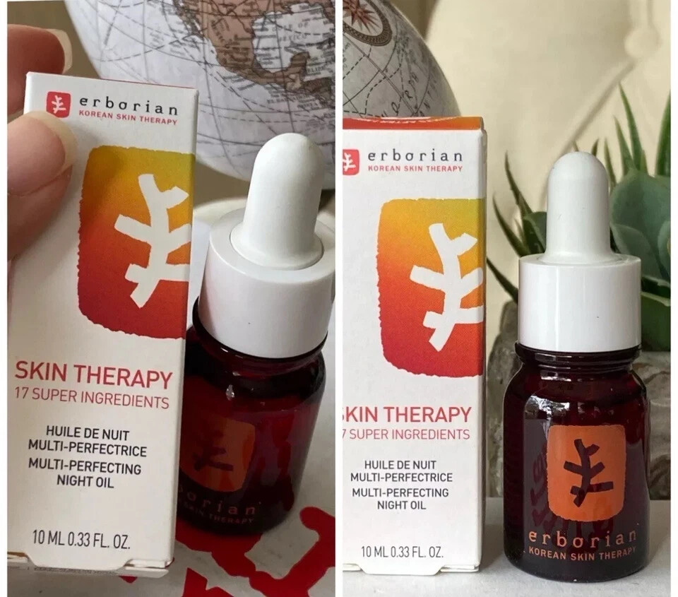 2x Erborian SKIN THERAPY Multi-Perfecting Night Oil 10mL / 0.33 fl oz Each M1