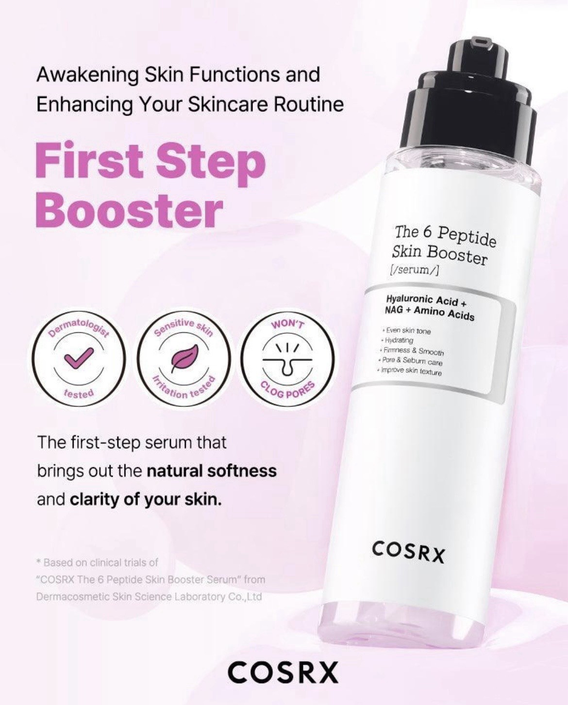 COSRX The 6 Peptide Skin Booster Serum 150ml/5.07 Fl. Oz. – NIB