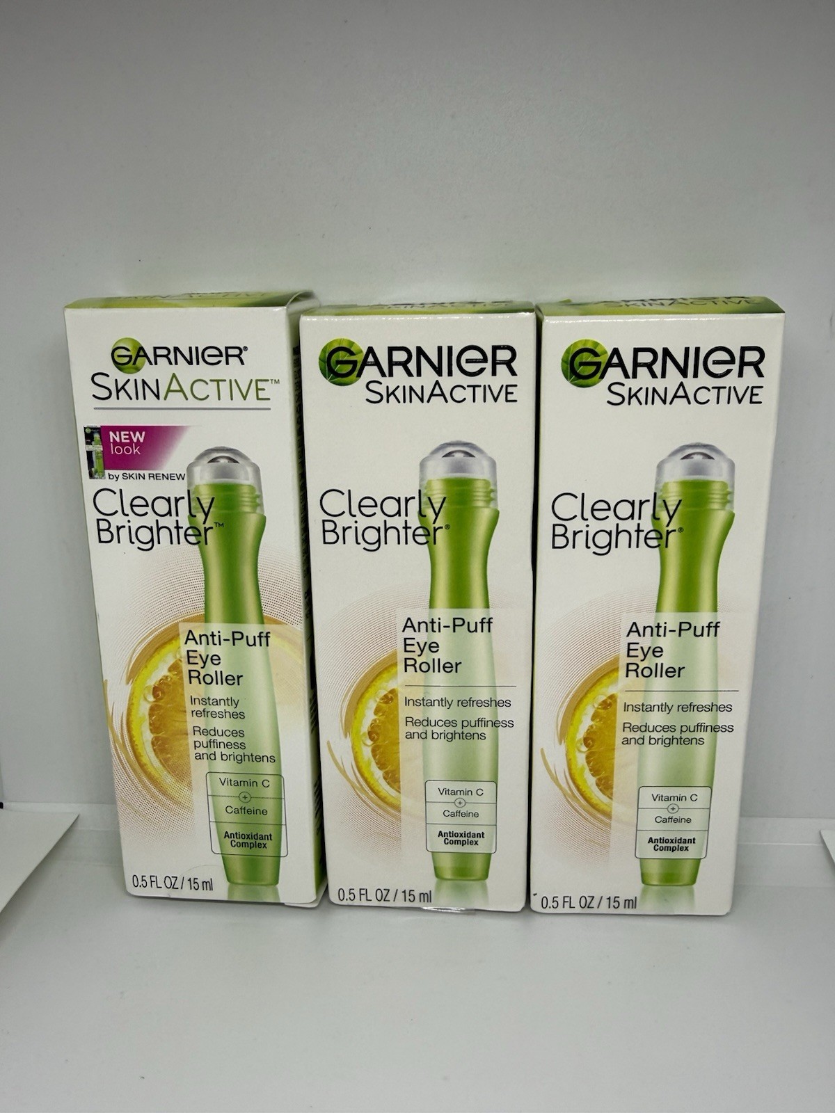 Garnier SkinActive Clearly Brighter Anti-Puff Eye Roller 3 Pk Discontinued