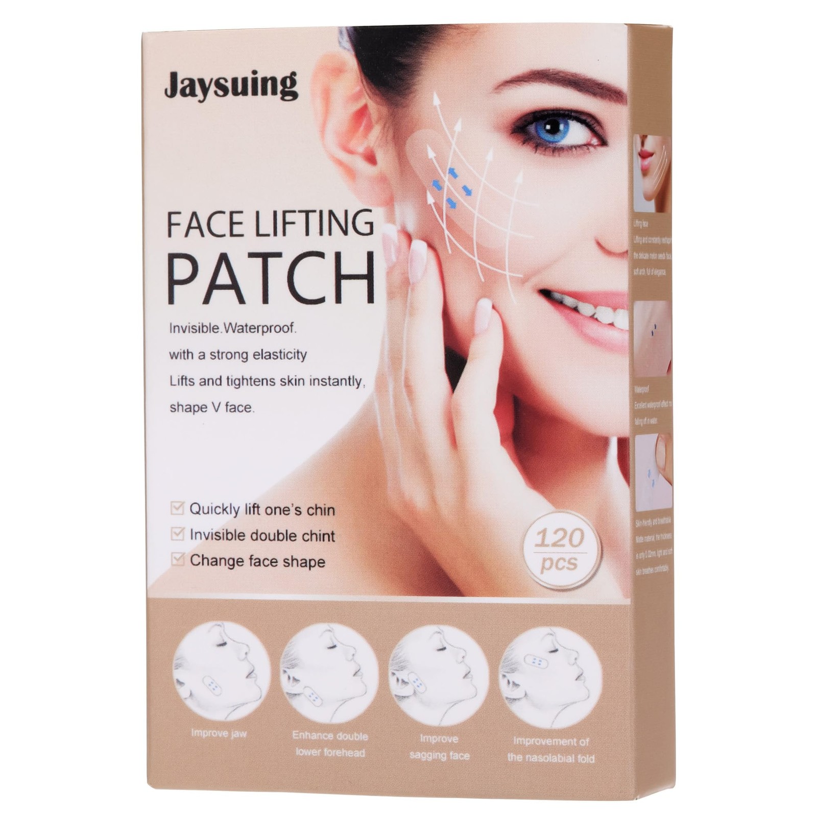 Aethland Face Lift Tape Invisible, 120PCS Face Tapes for Lifting Sagging Skin…