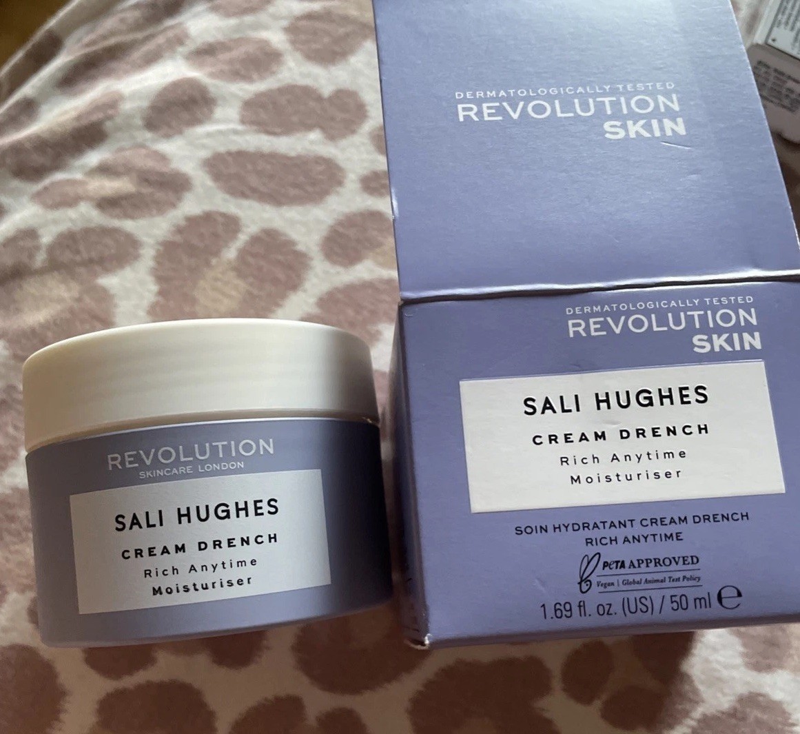 Revolution Skin Sali Hughes Cream Drench-Rich Anytime Moisturiser 1.69 fl oz NIB