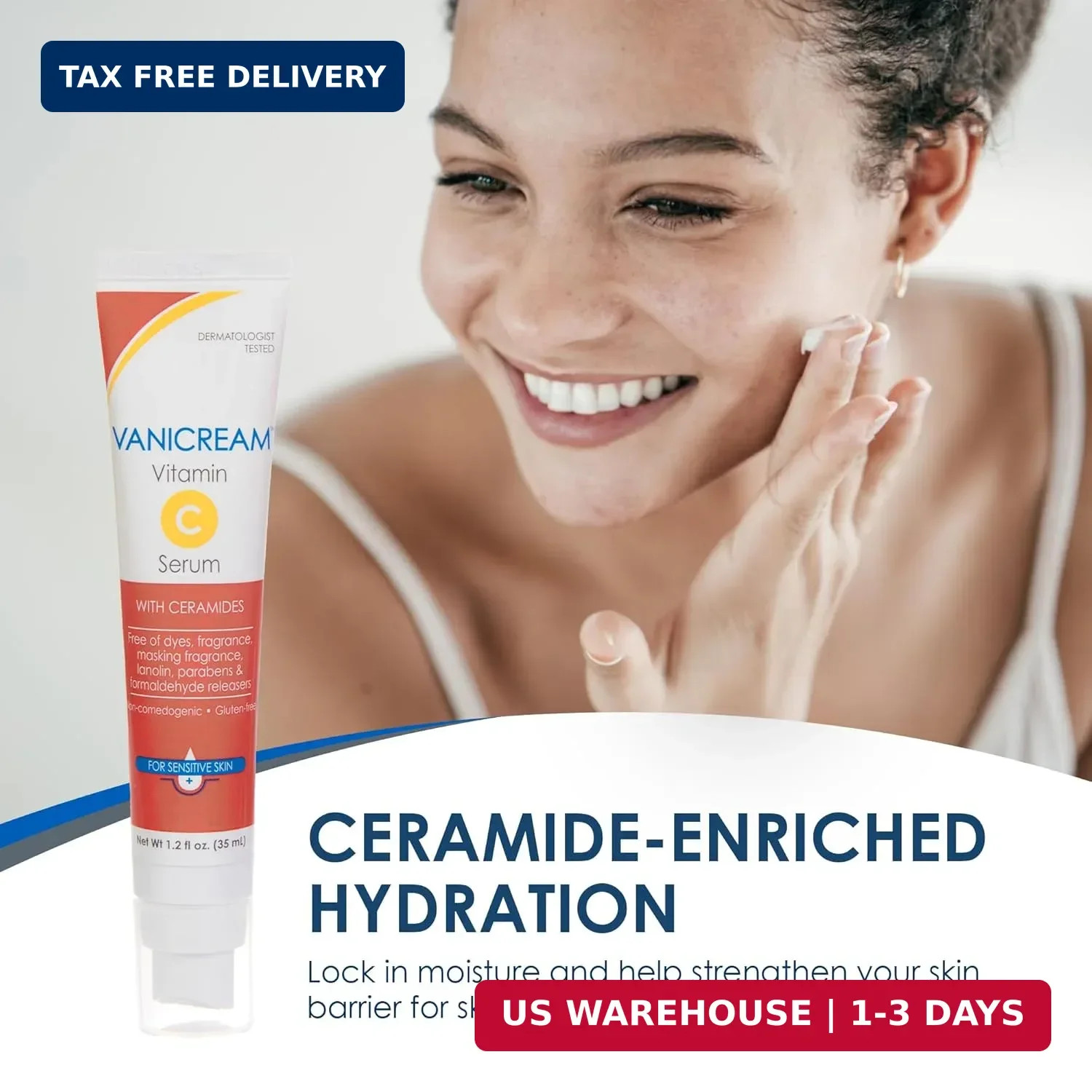 Vanicream Vitamin C Serum, 1.2 Fl Oz, Formulated without Common Irritants for Se