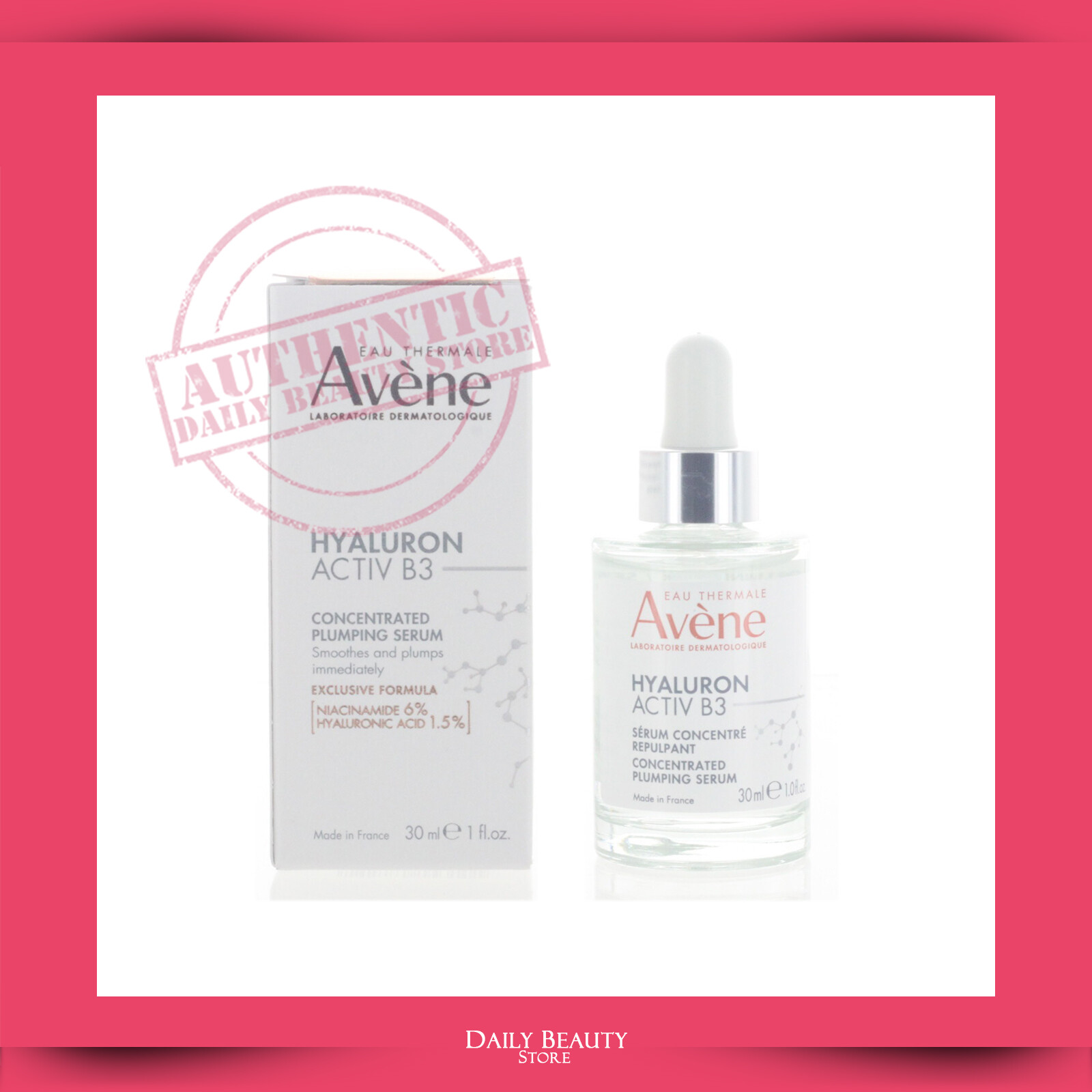 Avene Hyaluron Activ B3 Concentrated Plumping Serum 30ml 1oz