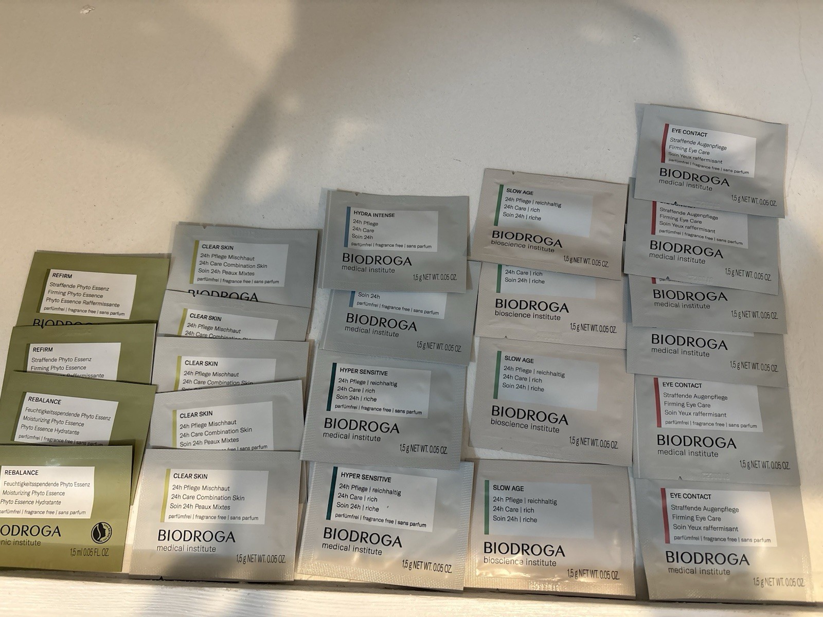 Biodroga mixed skin samples 1.5g 0.05oz X 23 NEW FAST SHIP