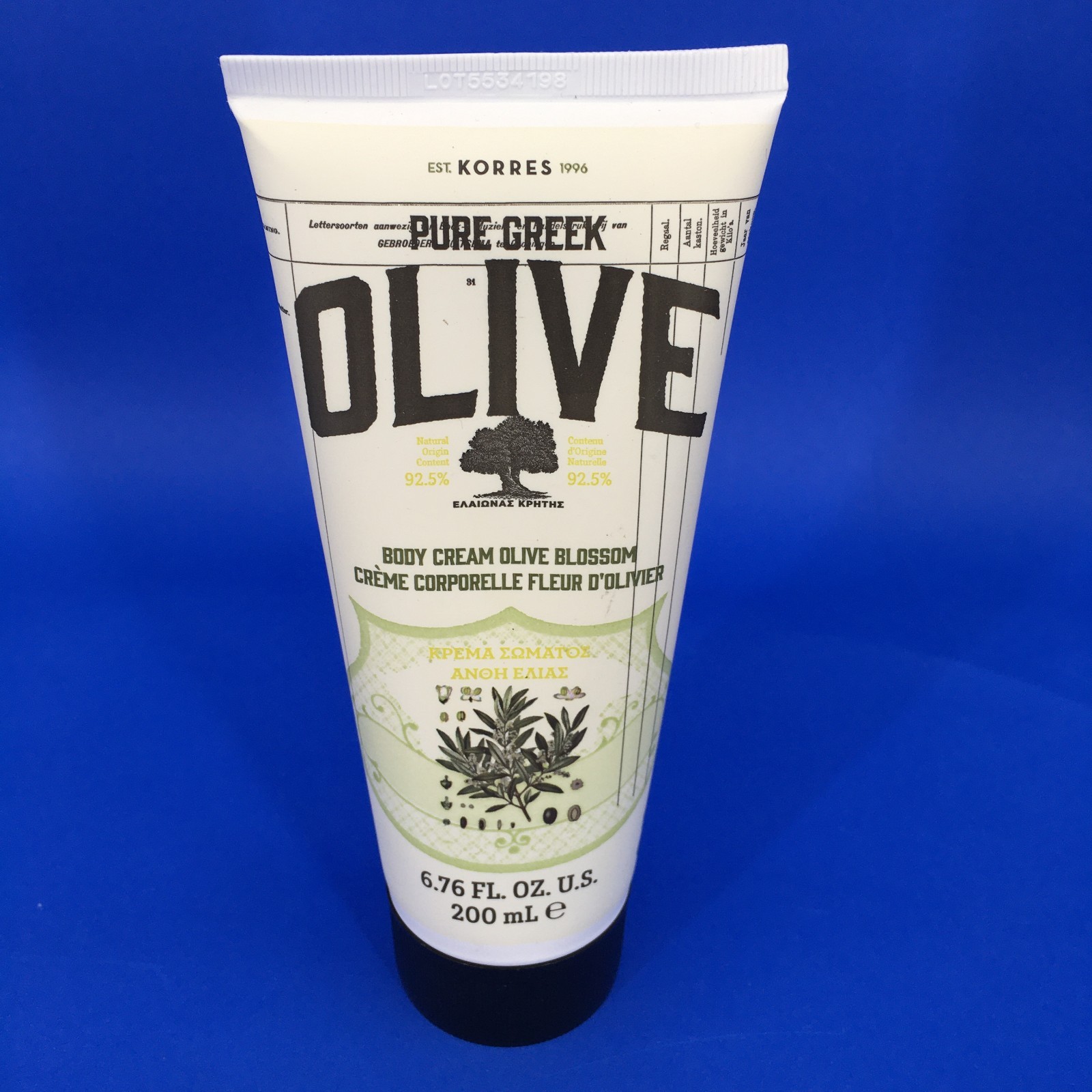 Korres Pure Greek Olive Body Cream 6.76 oz