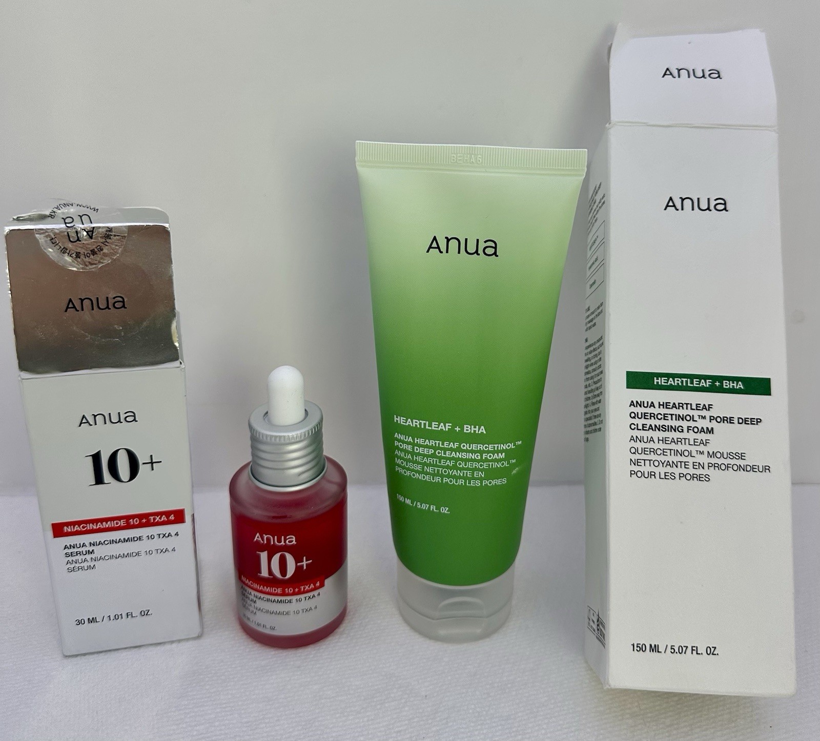 Anua Niacinamide 10% + TXA 4% Serum 30ml & Heartleaf Pore Deep Foaming Cleanser