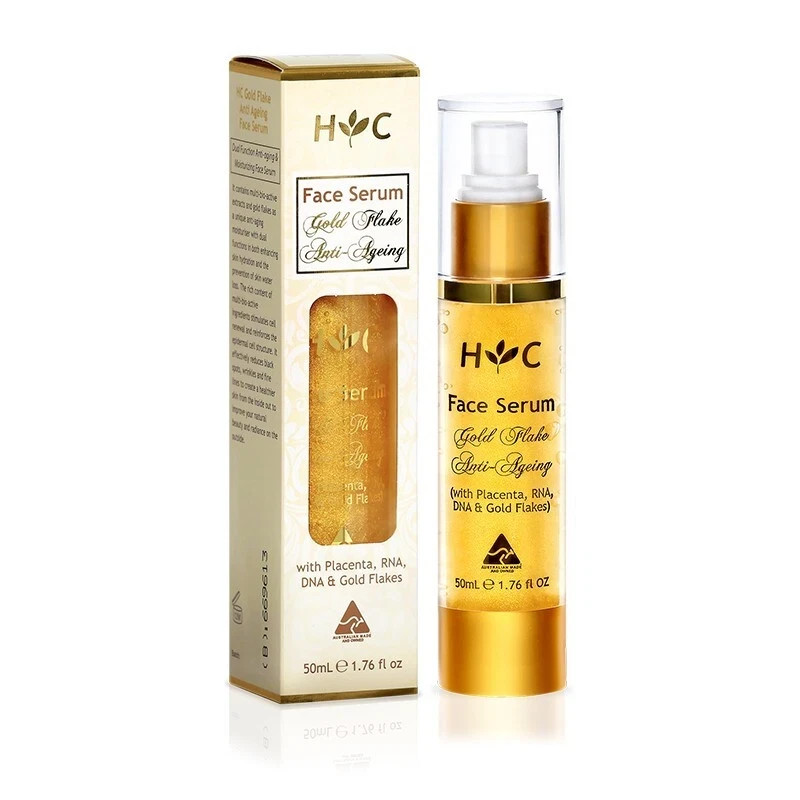 Healthy Care Face Serum with Placenta, RNA, DNA & Golden Flakes 50ml/ 1.76fl.oz.