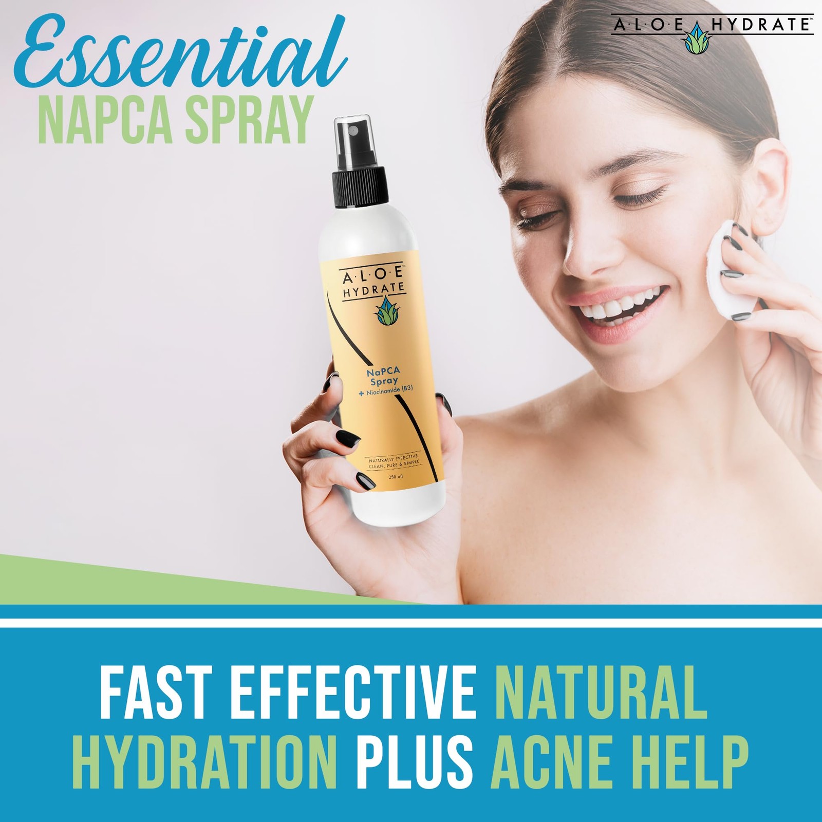 NaPCA Moisturizer Mist & Body Spray. Sodium PCA & Aloe vera Mist Hydrating Sp…