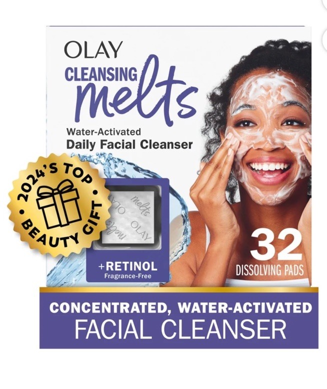 NEW Olay Cleansing Melts + Retinol Water-Activated Daily Facial Cleansers 32