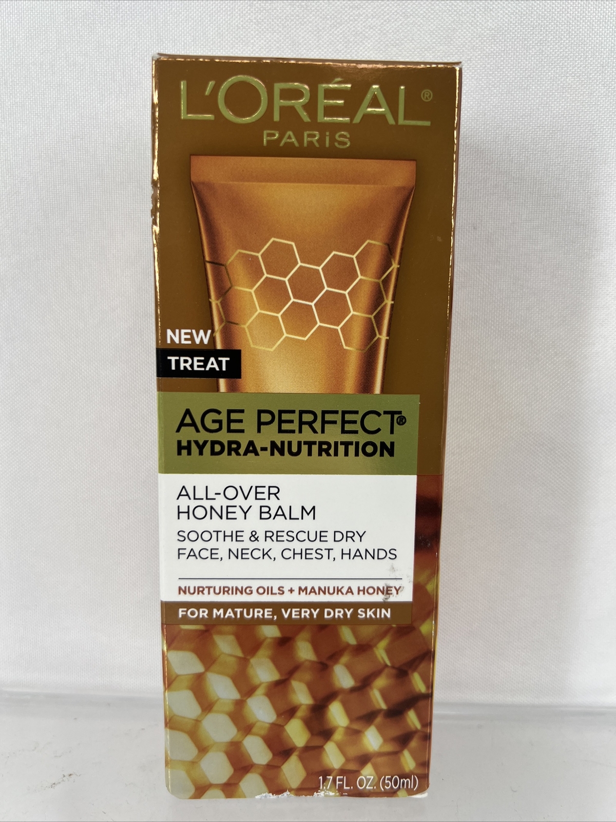L’OREAL Age Perfect Hydra-Nutrition All Over Honey Balm Very Dry Mature 1.7oz
