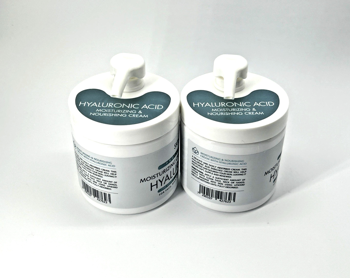 2 SkinCare Professional Size Hyaluronic Acid 3-in-1 Cream 16.9oz Face Neck Hands