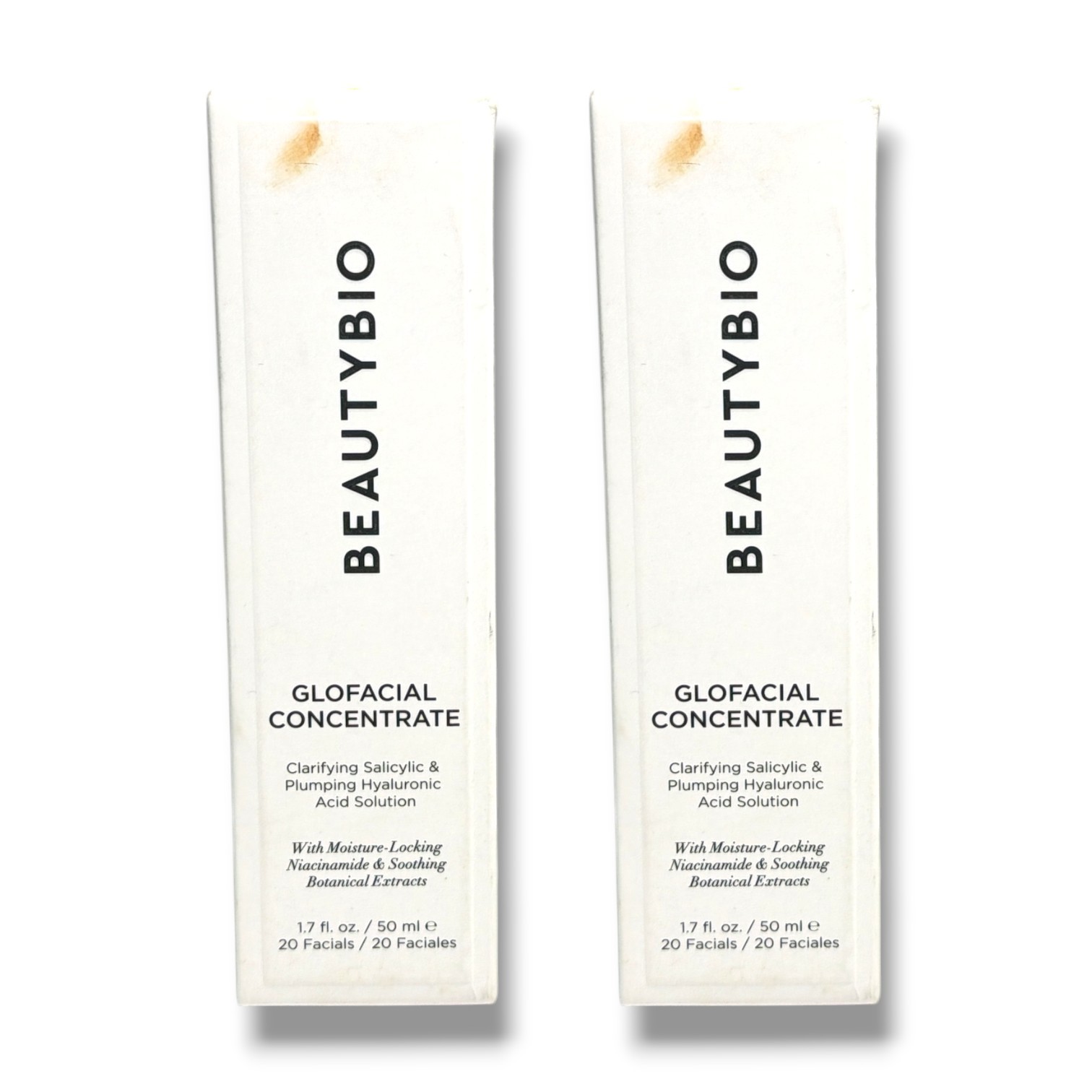 *Beauty Bio Glofacial Concentrate 1.7FL.OZ./50ML 20 Facials -New; LOT OF 2