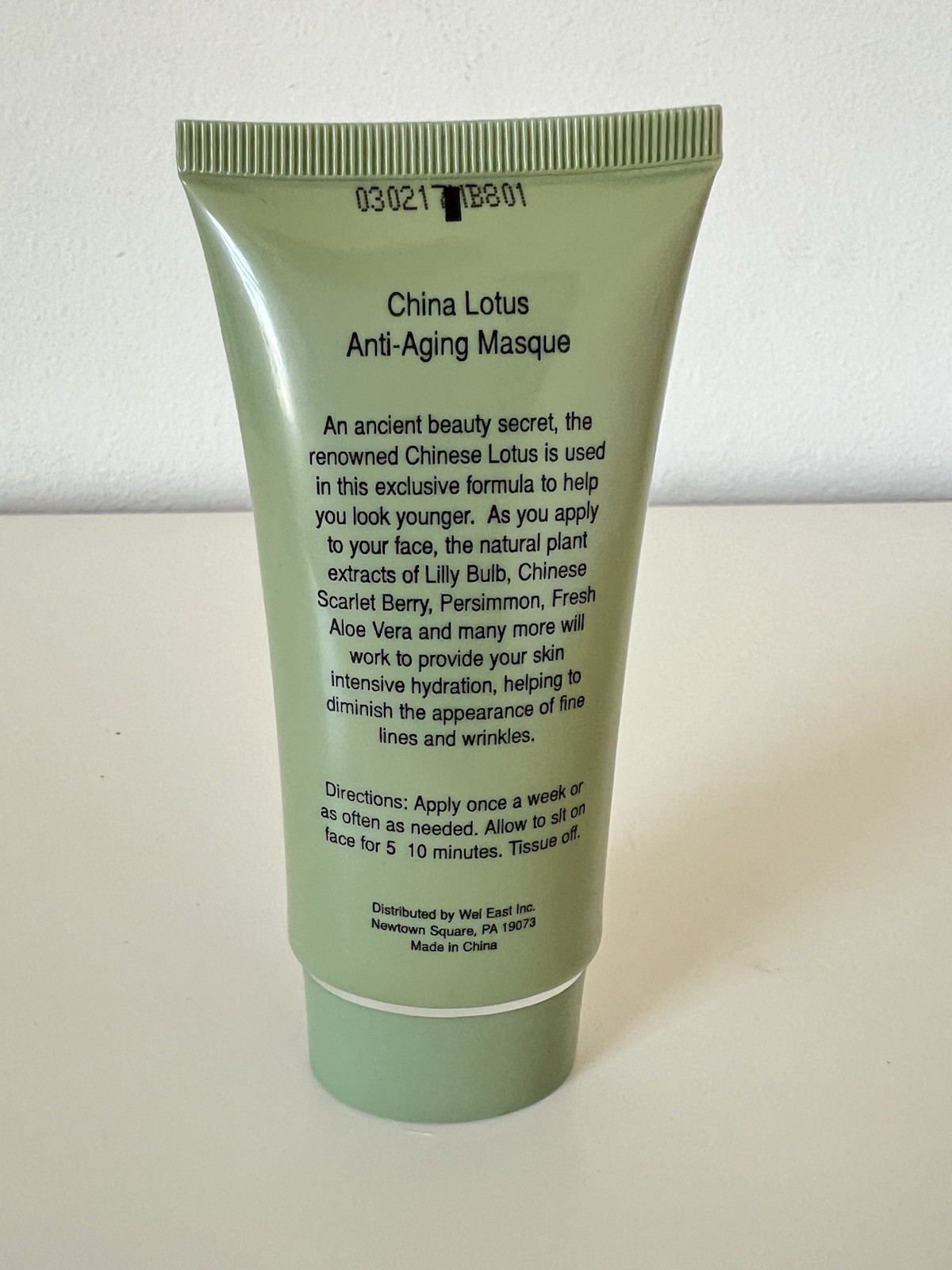 Wei East China Lotus Anti-Aging Masque 3oz Unused Unsealed