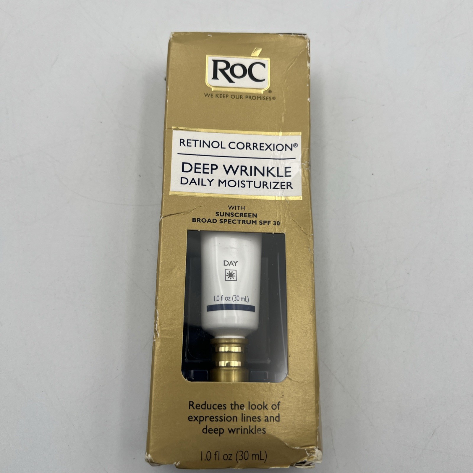 Roc Retinol Correxion Deep Wrinkle Daily Moisturizer 1.0 oz New In Box