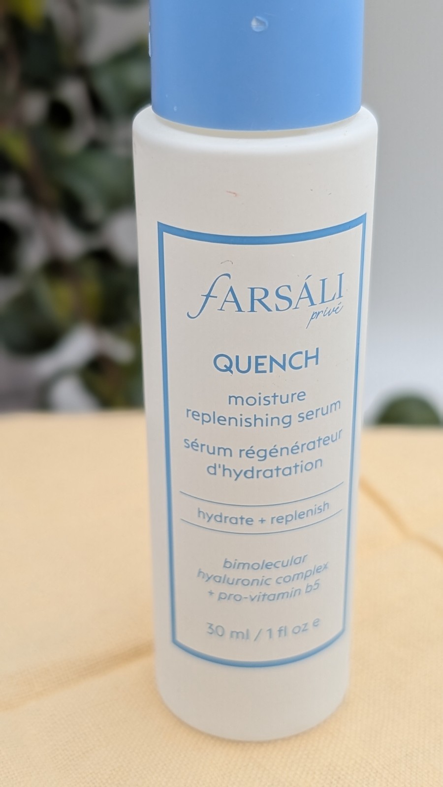 Farsali Quench Moisture Replenishing Serum 1 fl oz ***NEW*** NO BOX