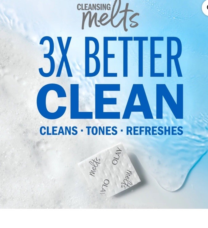 NEW Olay Cleansing Melts + Retinol Water-Activated Daily Facial Cleansers 32