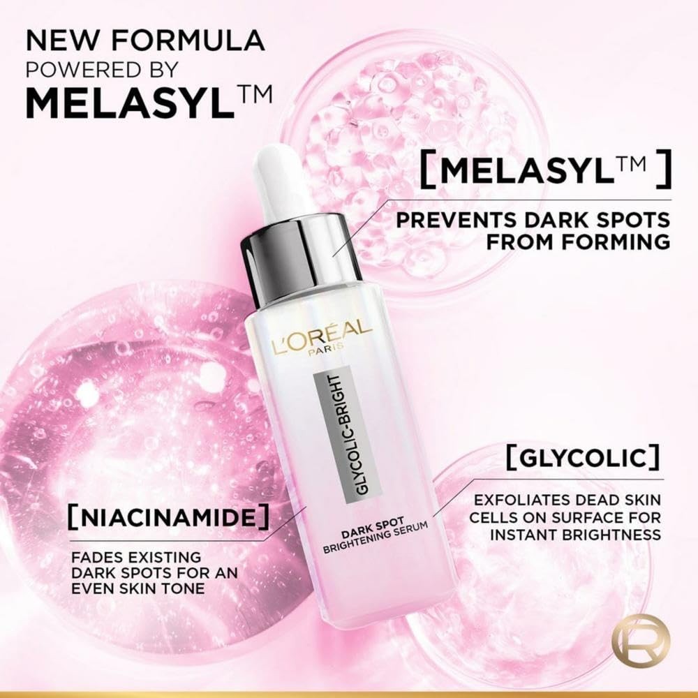 L’Oreal Paris Glycolic Bright 8% [Melasyl + Niacinamide] Face Serum 15ml