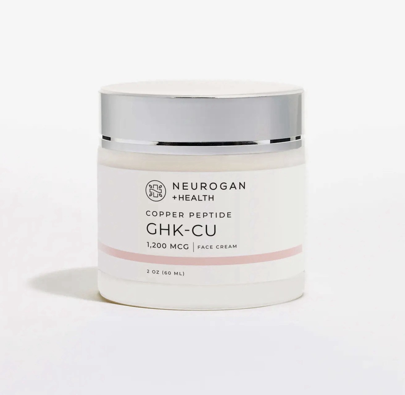 Neurogan GHK-Cu Copper Peptide Face And Neck Cream 1200mcg, 2oz Active Peptides