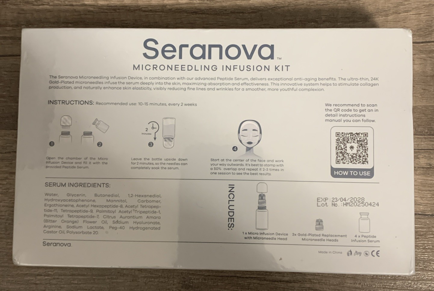 Seranova – Micro Needle for Skin – W/ Collagen & Hyaluronic – 3 Month Supply