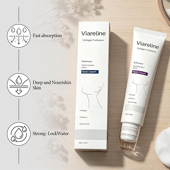 Collagen Fullerene Neck Cream, Tighten and Lift Firming Neck Cream