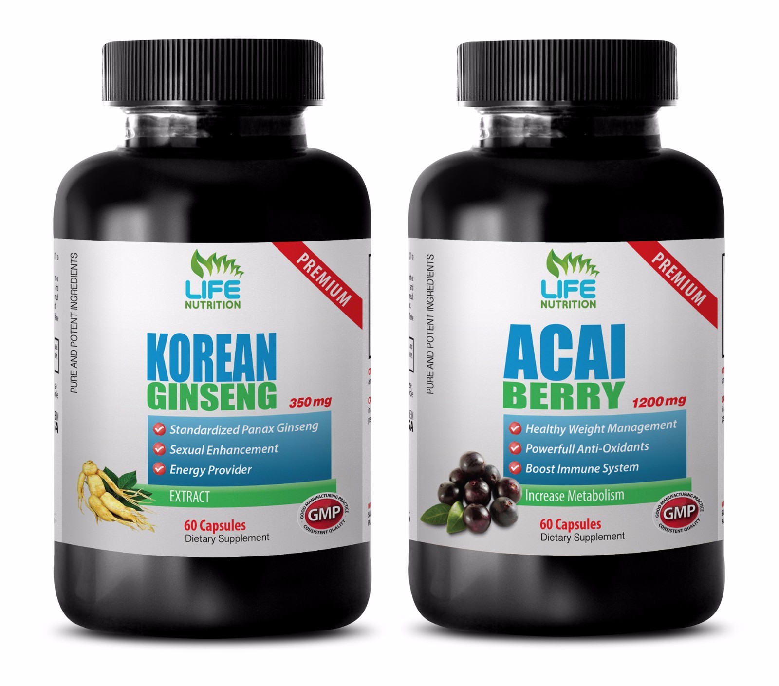 male libido enhancement – KOREAN GINSENG – ACAI BERRY COMBO 2B – red ginseng li