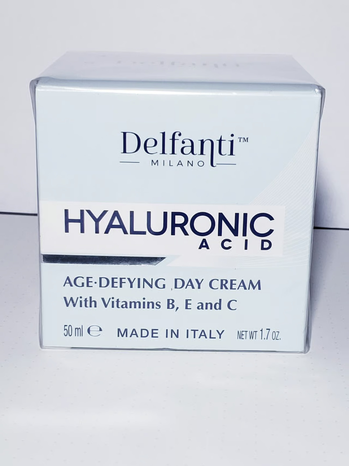 DELFANTI MILANO HYALURONIC ACID AGE DEFYING DAY CREAM 1.7 OZ / 50 ML