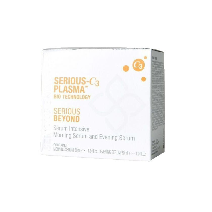 SERIOUS SKIN CARE C3 PLASMA SERIOUS BEYOND MORNING & EVENING SERUMS (Sealed/NIB)