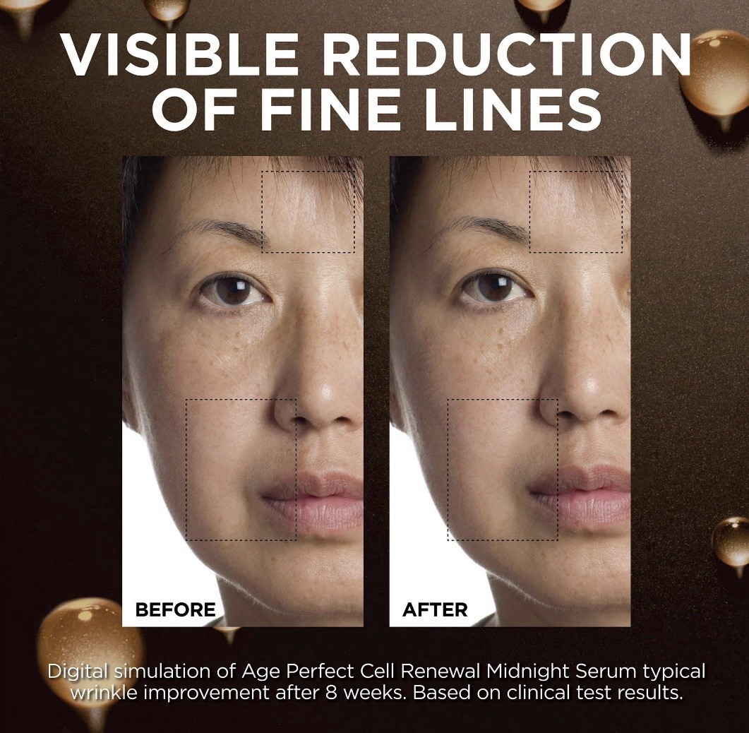 L’Oreal Age Perfect Cell Renewal Midnight Serum Face Trial Size 0.5 oz X 2PACK