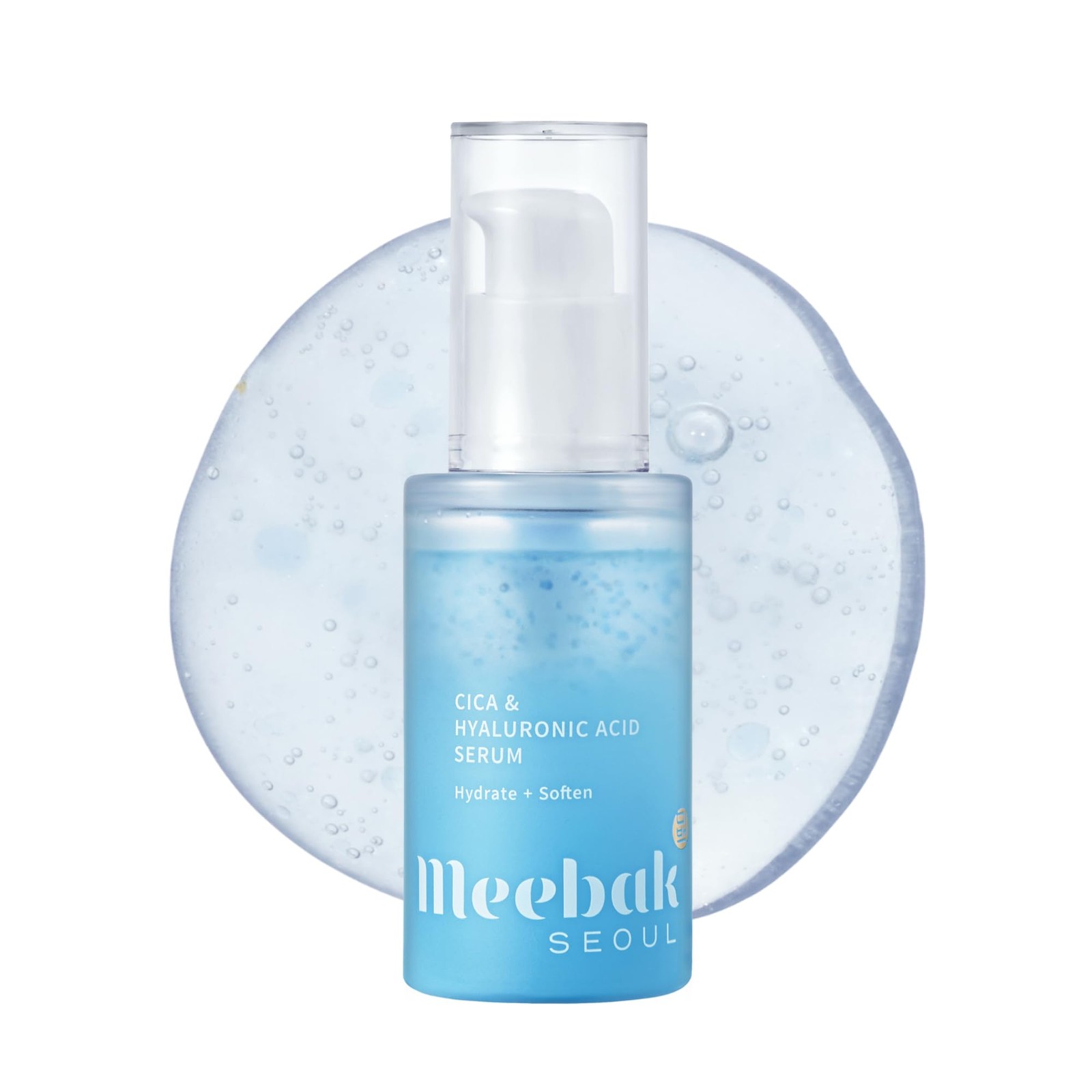 Meebak Korean Hyaluronic Acid Serum | Centella Asiatica & Vitamin C, EXP 10/2026