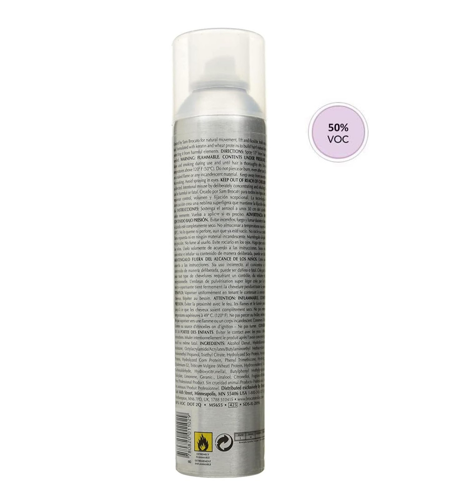 Brocato Moveable Hold Finishing Hairspray (50% VOC), 10 Ounce (Pack of 1)