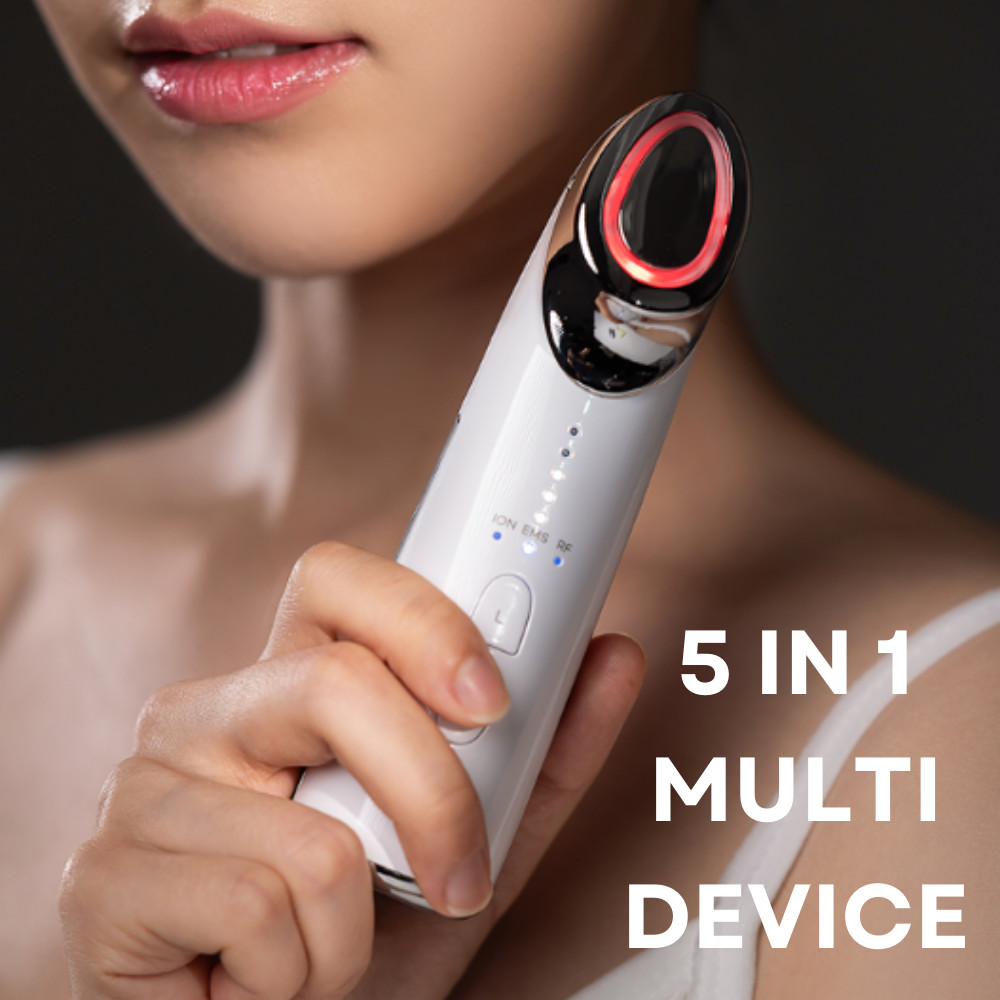 Lamu 5 in 1 Contour, Inure Facial Elasticity Care Home Skin K-Beauty Device