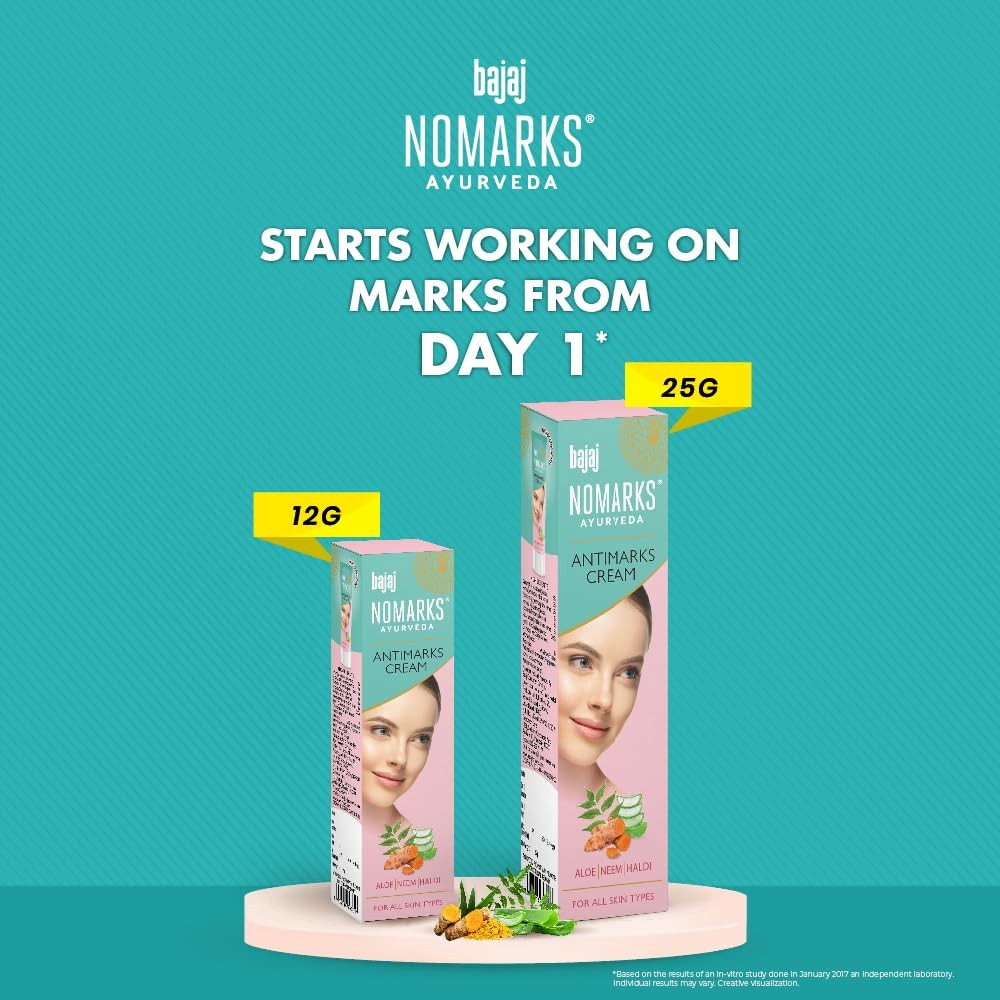 Bajaj Nomarks Ayurveda Cream for Normal Skin 25gm Pack of 1
