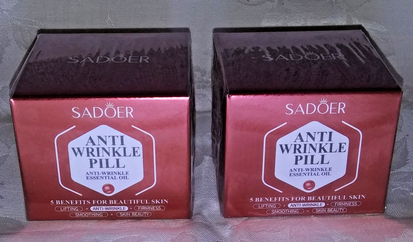 2 Jars SADOER Anti Wrinkle Pills Essential Oil For Beautiful Skin EXP 8/27