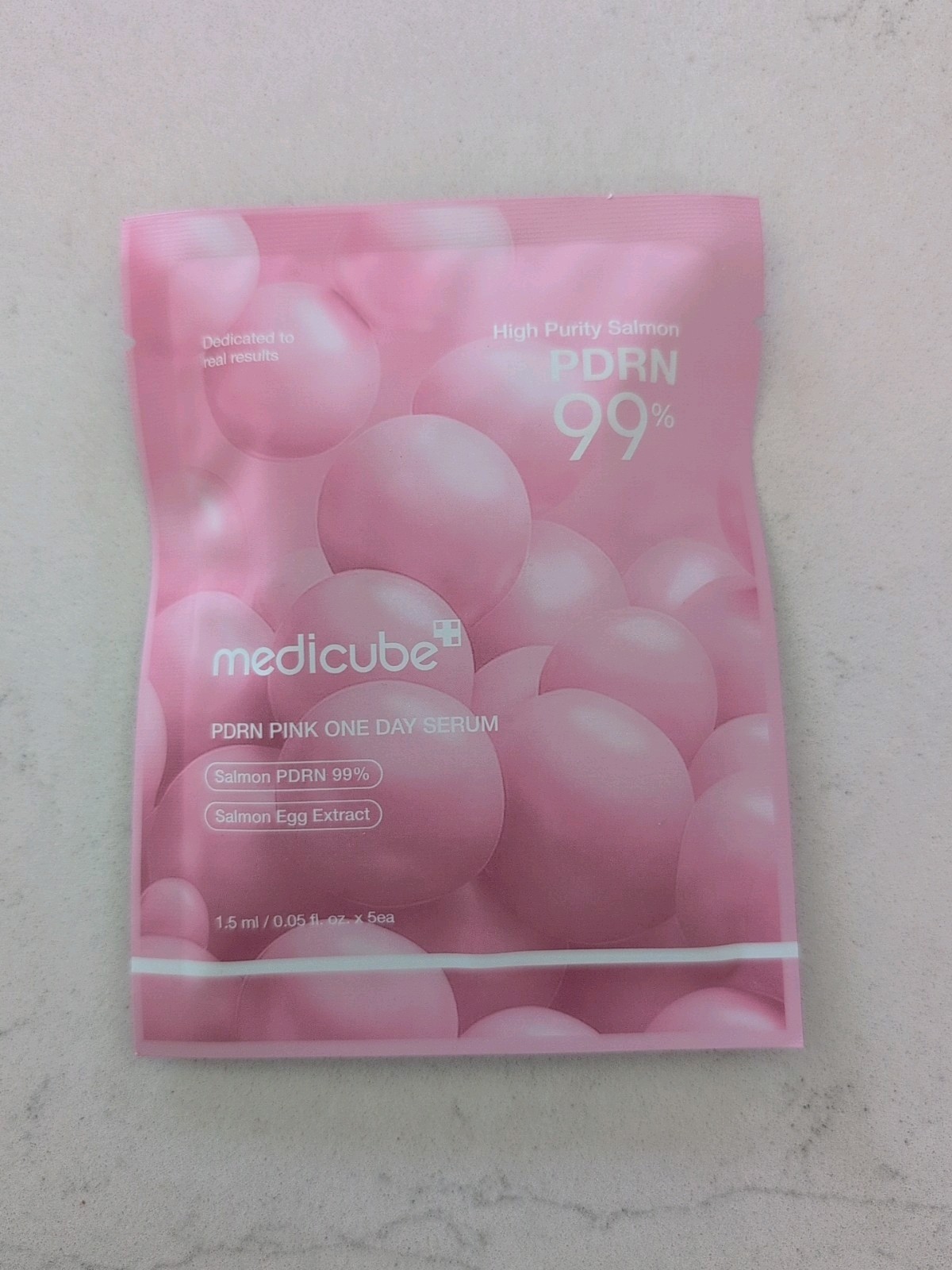 NEW Medicube Salmon PDRN Pink One Day Serum 99% Salmon DNA PDRN 0.05 fl.oz x 5