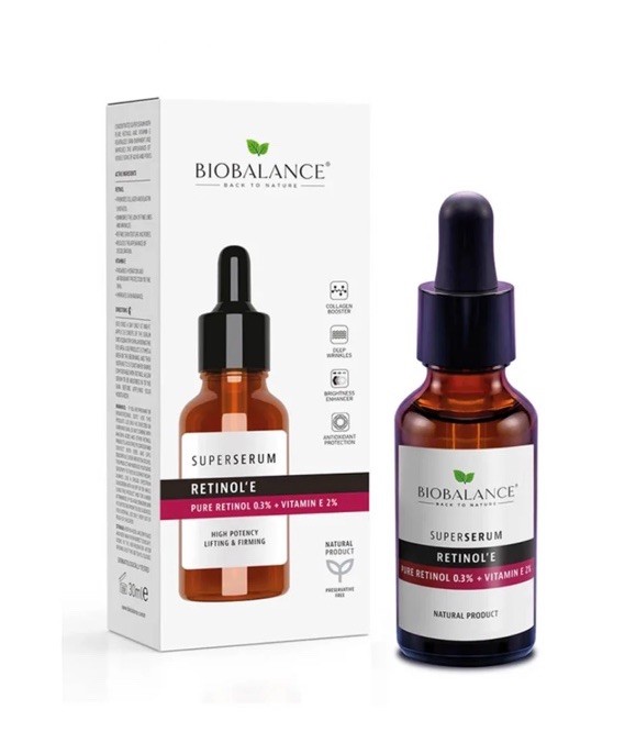Bio Balance Pure Retinol 0.3% + Vitamin E 2%Super Serum 30ml – 1 fl oz
