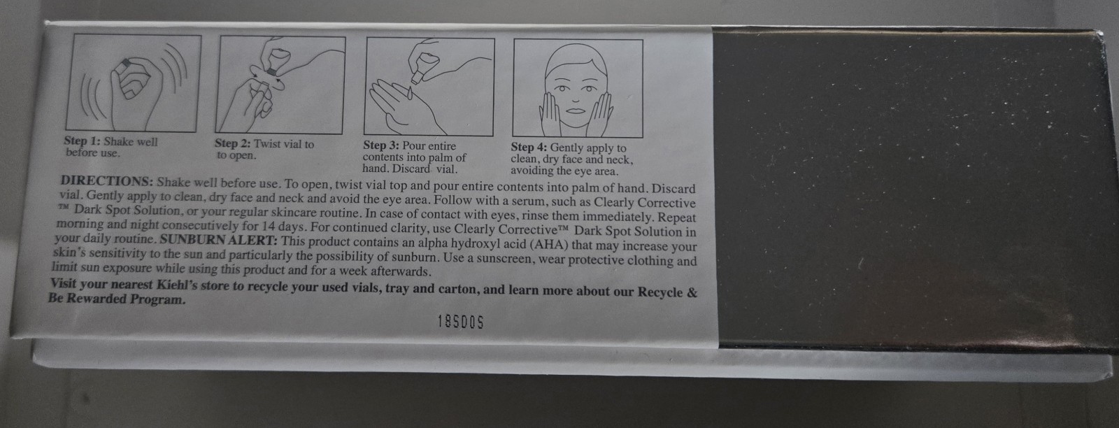 Kiehl’s Clearly Corrective Accelerated Clarity Renewing Ampoules 14 Day New Seal